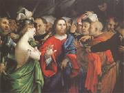 Christ and the Woman Taken in Adultery (mk05, Lorenzo Lotto